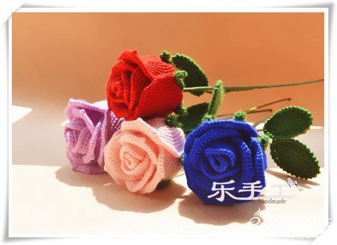 立体酒杯玫瑰花的钩法图标