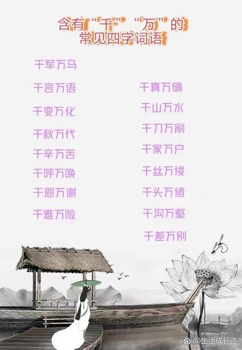 含万的四字成语