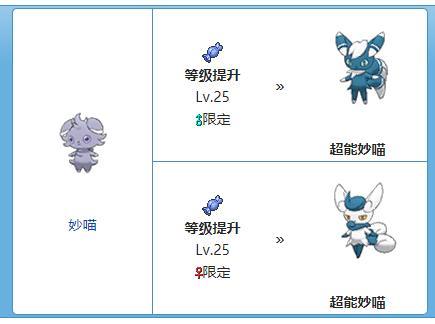 宝可梦剑盾妙喵进化缩略图