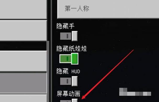 我的世界隐藏手怎么关