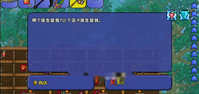 泰拉瑞亚怎么让巫医去丛林