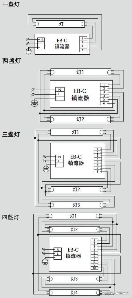 二进二出镇流器接法