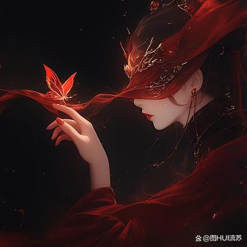 红衣女人头像