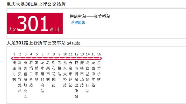 六安301公交车时间表