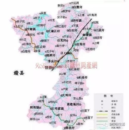 赣县乡镇高清地图全图