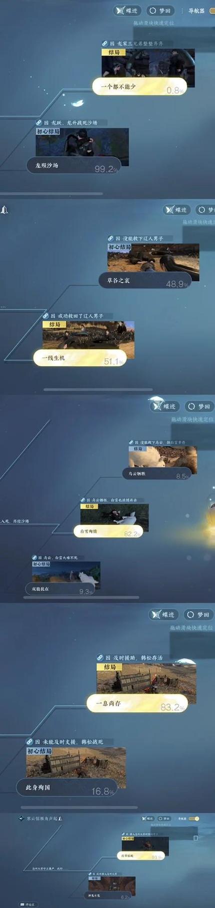 遇见逆水寒剧情选项有什么影响