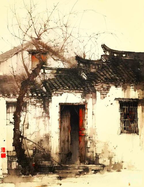 农村仿古建筑房屋图片