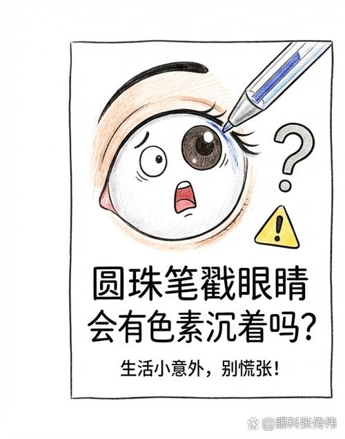 圆珠笔戳进肉里,怎么去掉里面残留的