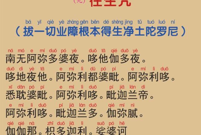 佛经十小咒全文