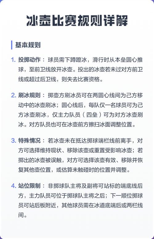 冰壶的规则和玩法图解