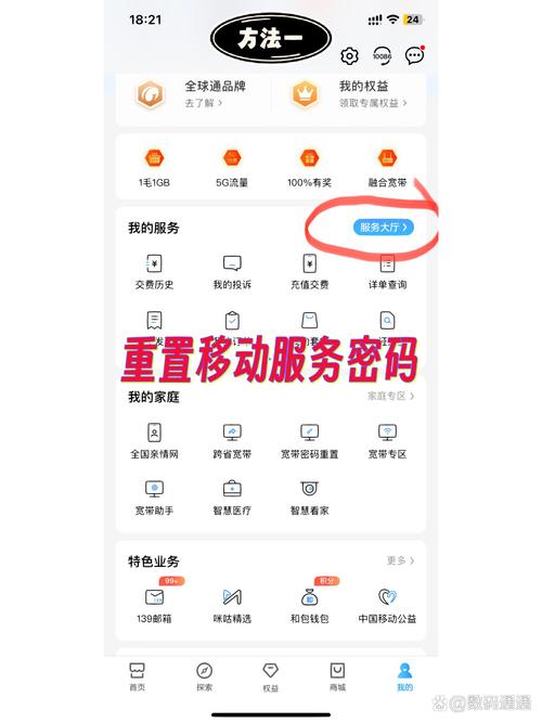 移动手机号重置服务密码怎么弄