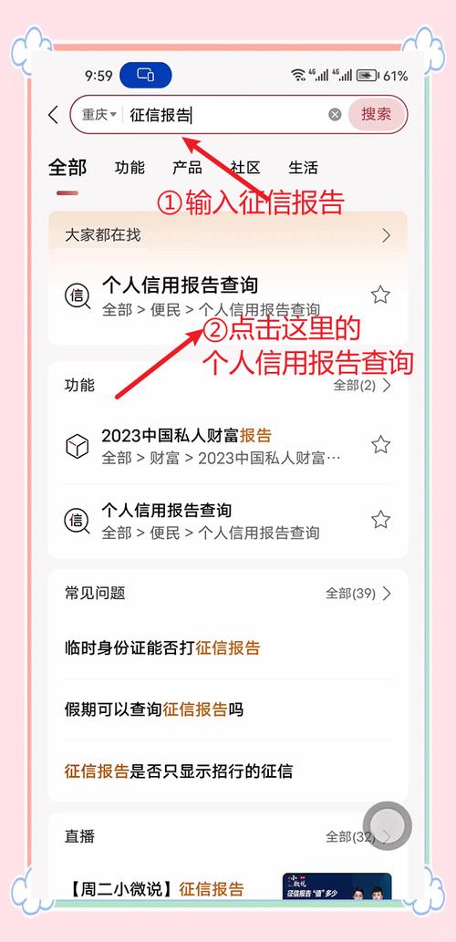 手机怎么查询个人征信