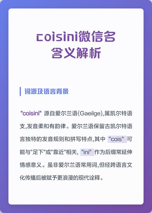 微信coisini是什么意思