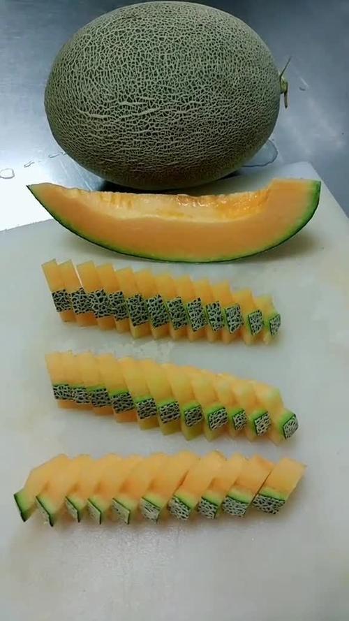 哈密瓜拼盘切法