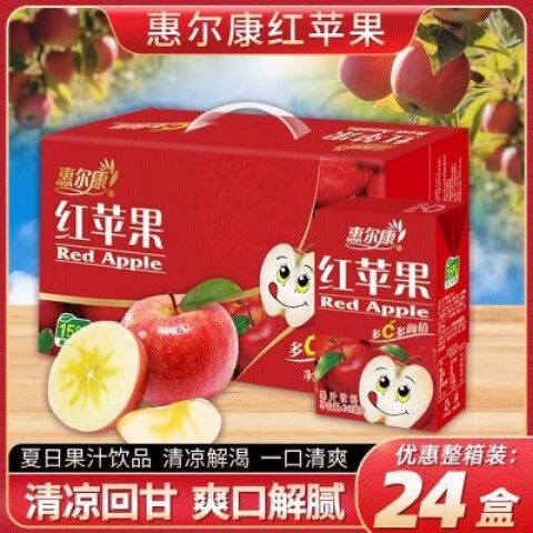 惠尔康红苹果饮料多少钱一箱