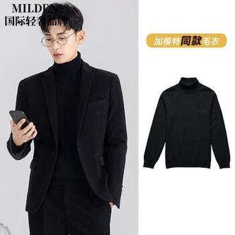 男士黑色外套搭配图缩略图