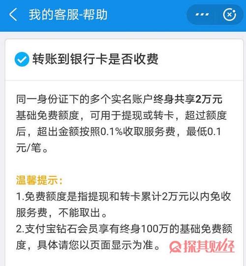 支付宝有手续费用吗