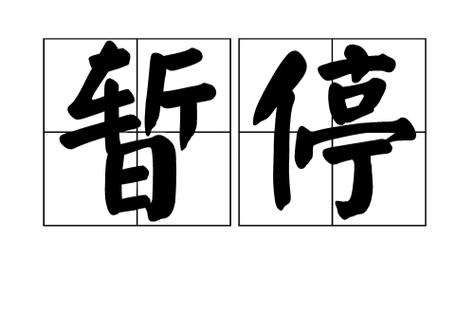暂时暂停的意思