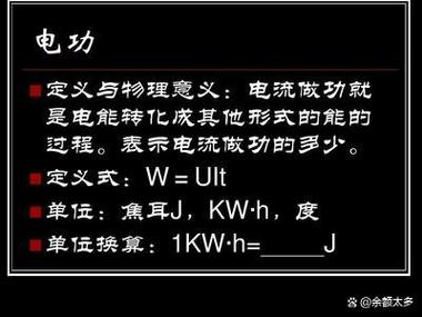 家用电器的能量转化