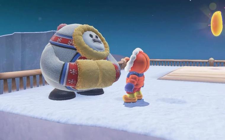 马里奥奥德赛雪地赛跑攻略