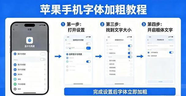 苹果手机粗字体