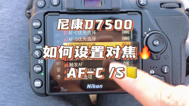 尼康d7500对焦点设置