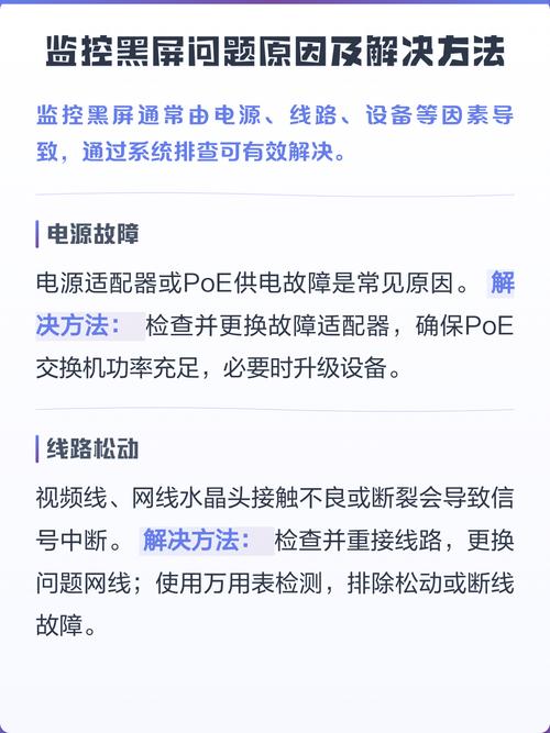 监控回放黑屏是什么原因