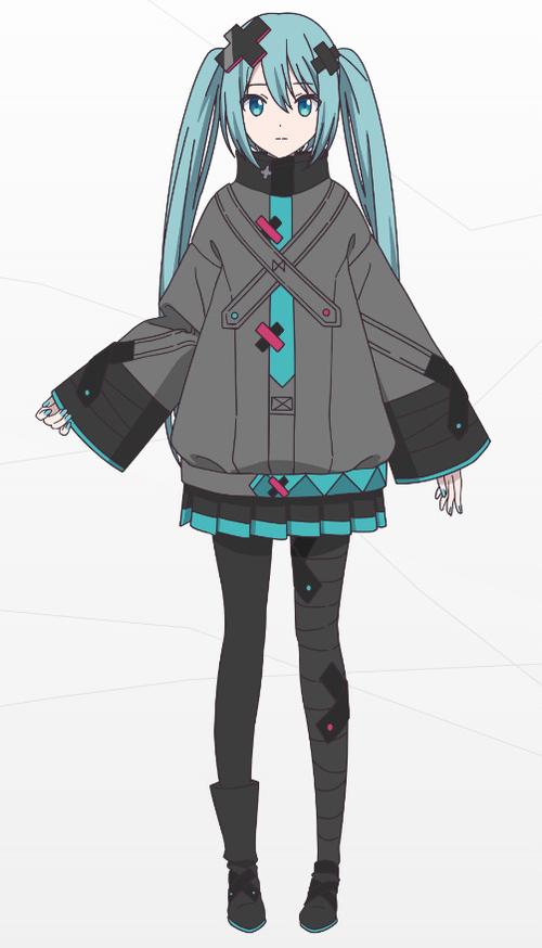 初音未来官方立绘三视图