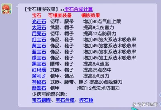 增加法术伤害的宝石叫什么