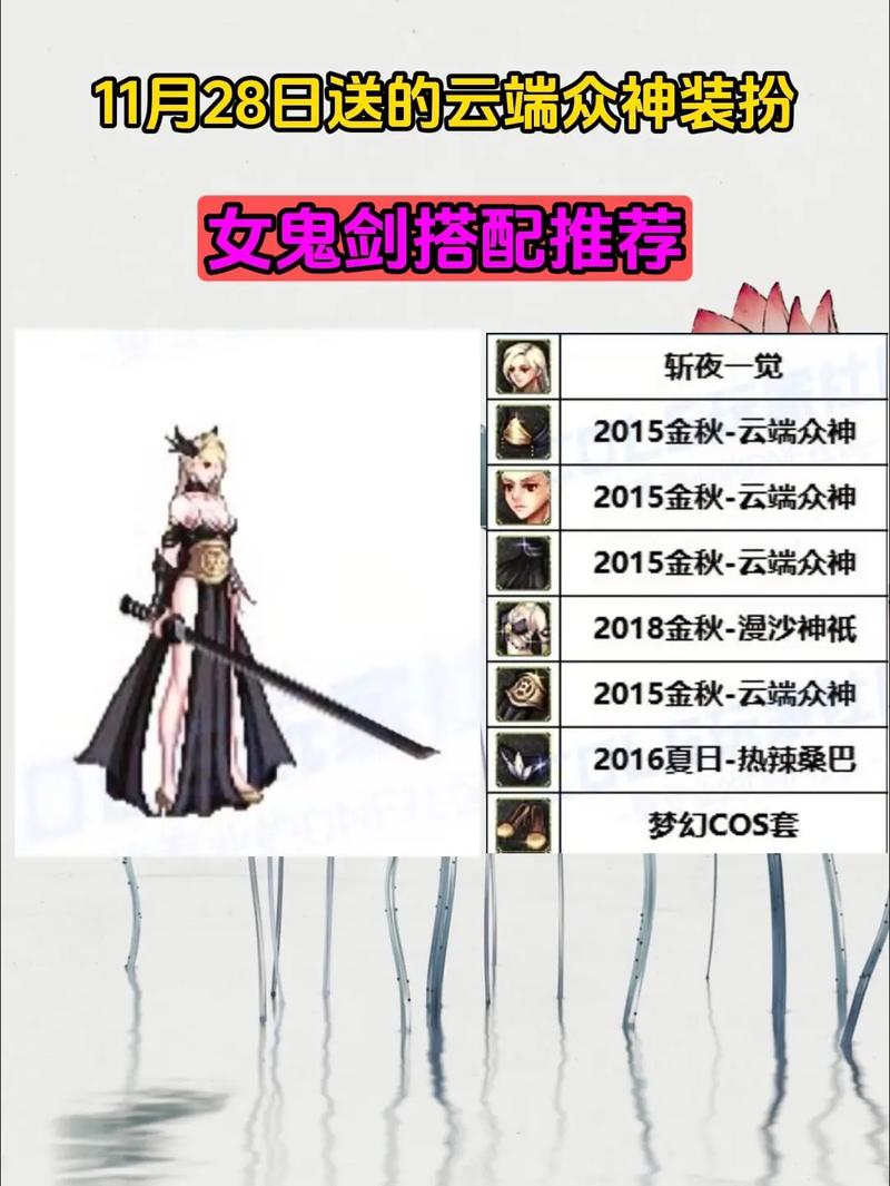 dnf女鬼剑十大最美时装套