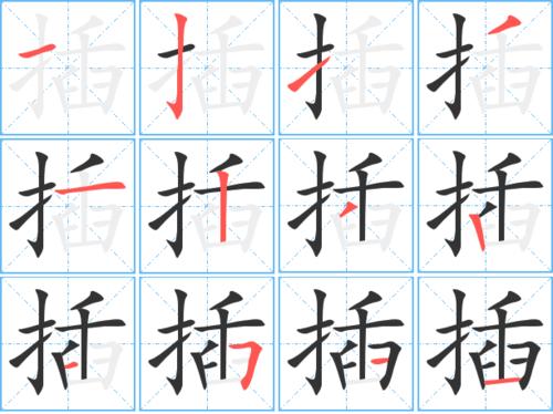插的五笔怎么打的字