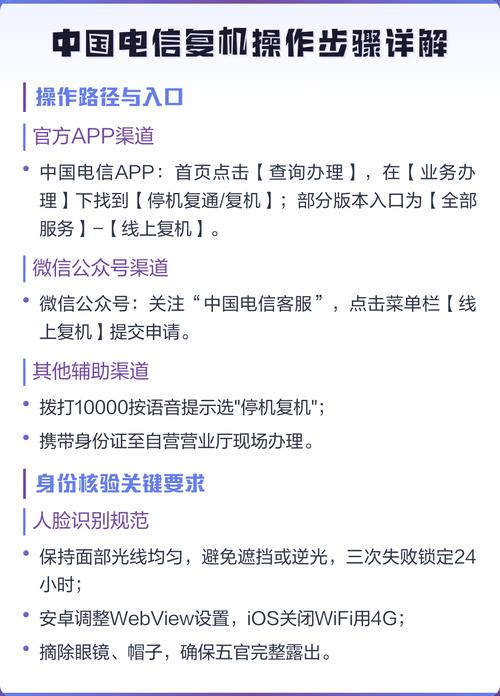 电信营业厅办理手机复机注意事项