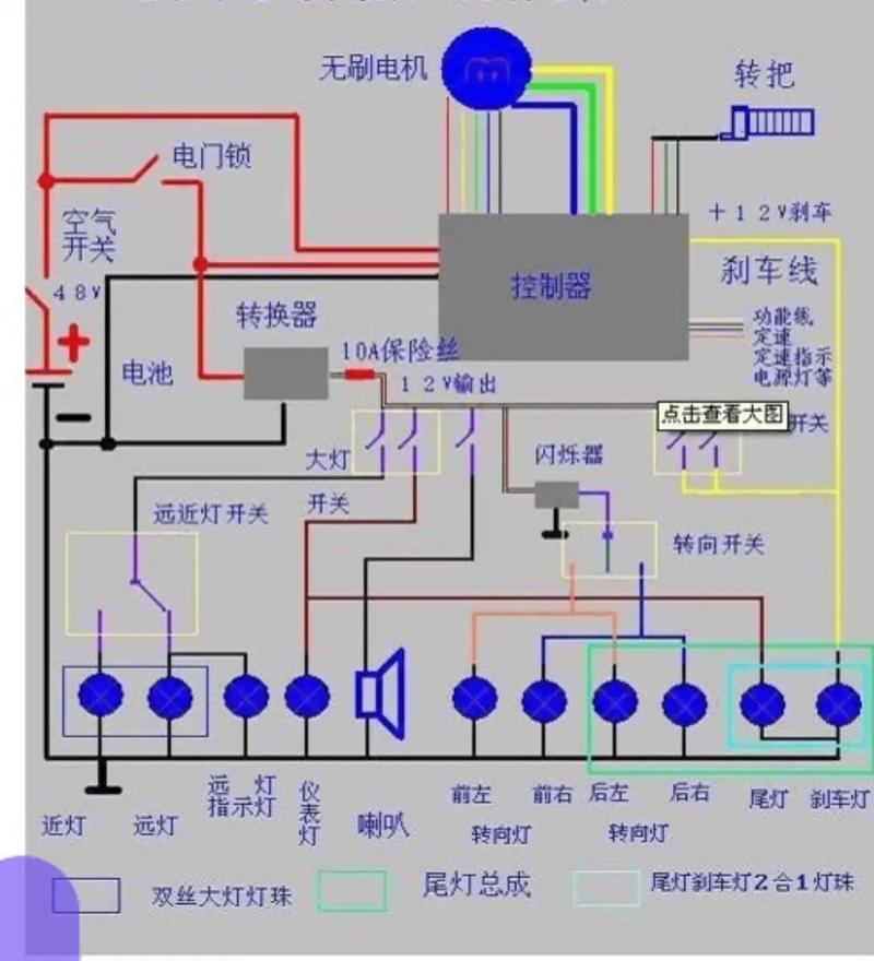电动三轮车接线图缩略图