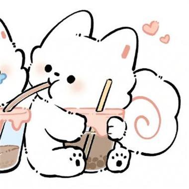 情侣头像卡通呆萌一对