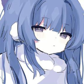 蓝色头像女
