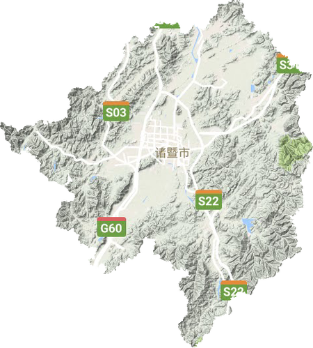 诸暨市地图详细