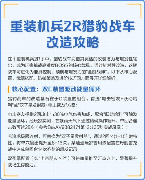 重装机兵2r战车介绍缩略图
