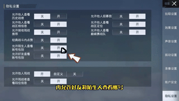 和平精英隐藏kd值怎么设置
