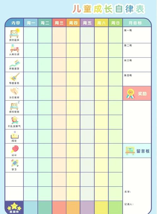 小学生21天养成计划打卡表缩略图