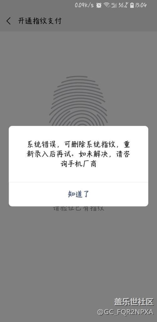 付款指纹识别坏了缩略图