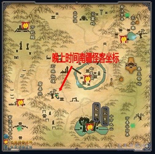 诛仙释放命引之人坐标