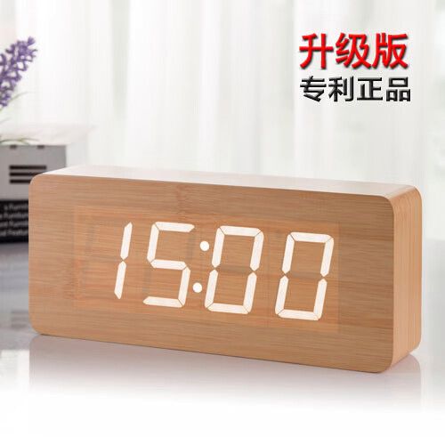 电子长方形闹钟怎么调时间