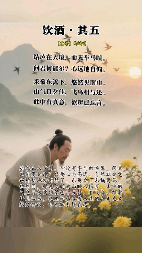 陶渊明写景的诗句