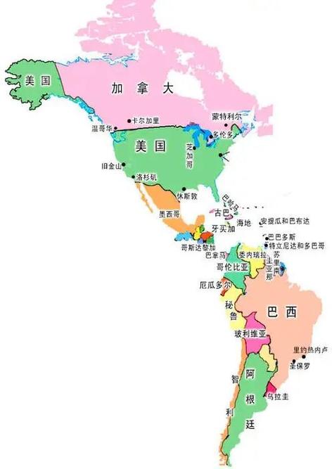 北美洲有哪些国家