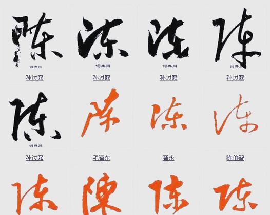 十八个陈字不一样