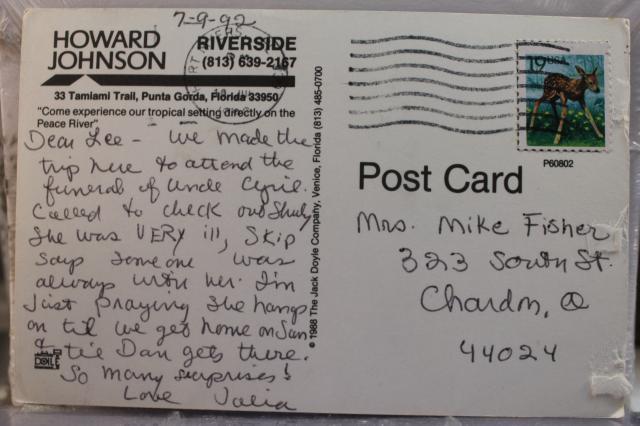 by return of post