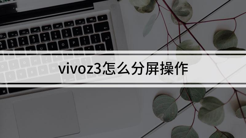 vivoz3i怎么分屏