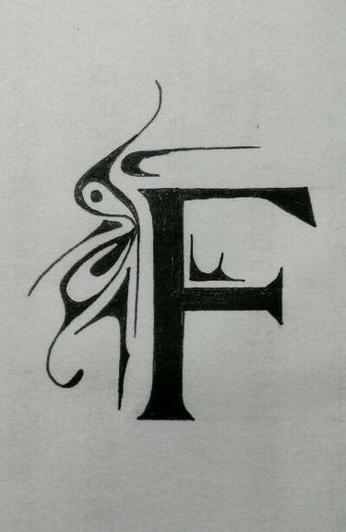 F特殊花体字图标