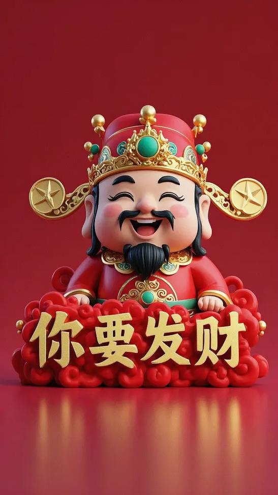 财神爷锁屏壁纸高清
