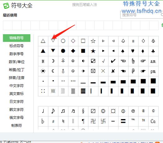 三角形面积表示符号